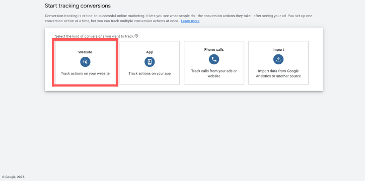 Google Ads Conversion Tracking - ROI Measurement