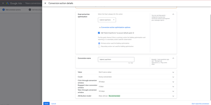 Conversion Tracking in Google Ads - Success Measurement