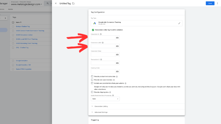 Enhance Tracking with Google Ads in Tag Manager